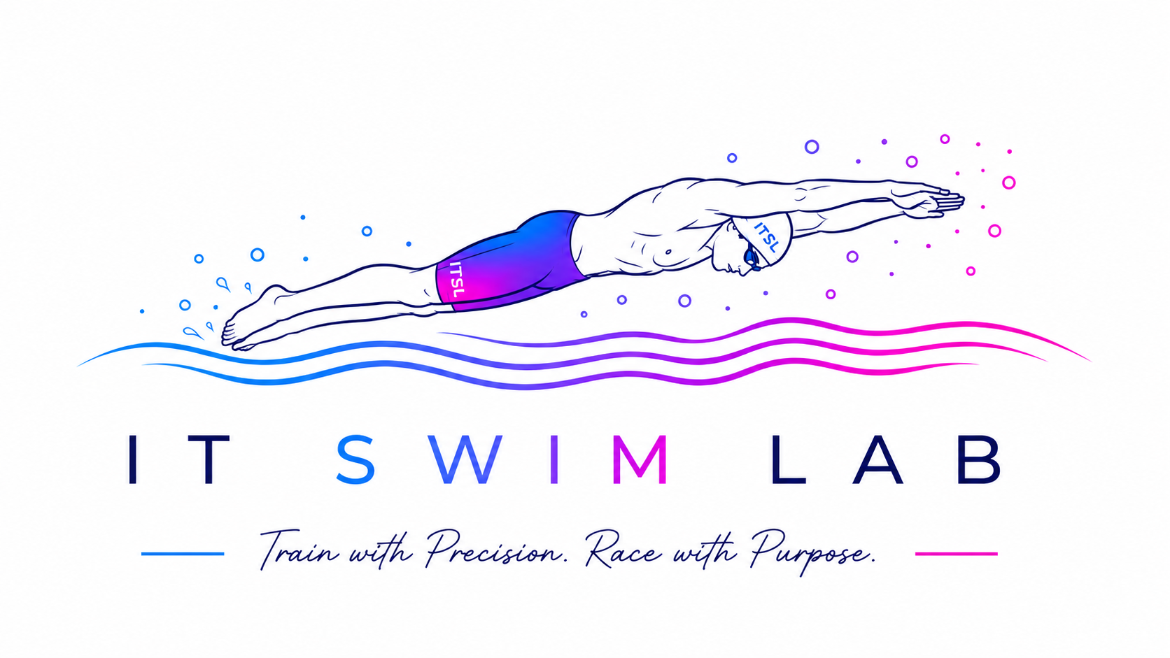 IT Swim Lab underwater streamline illustration
