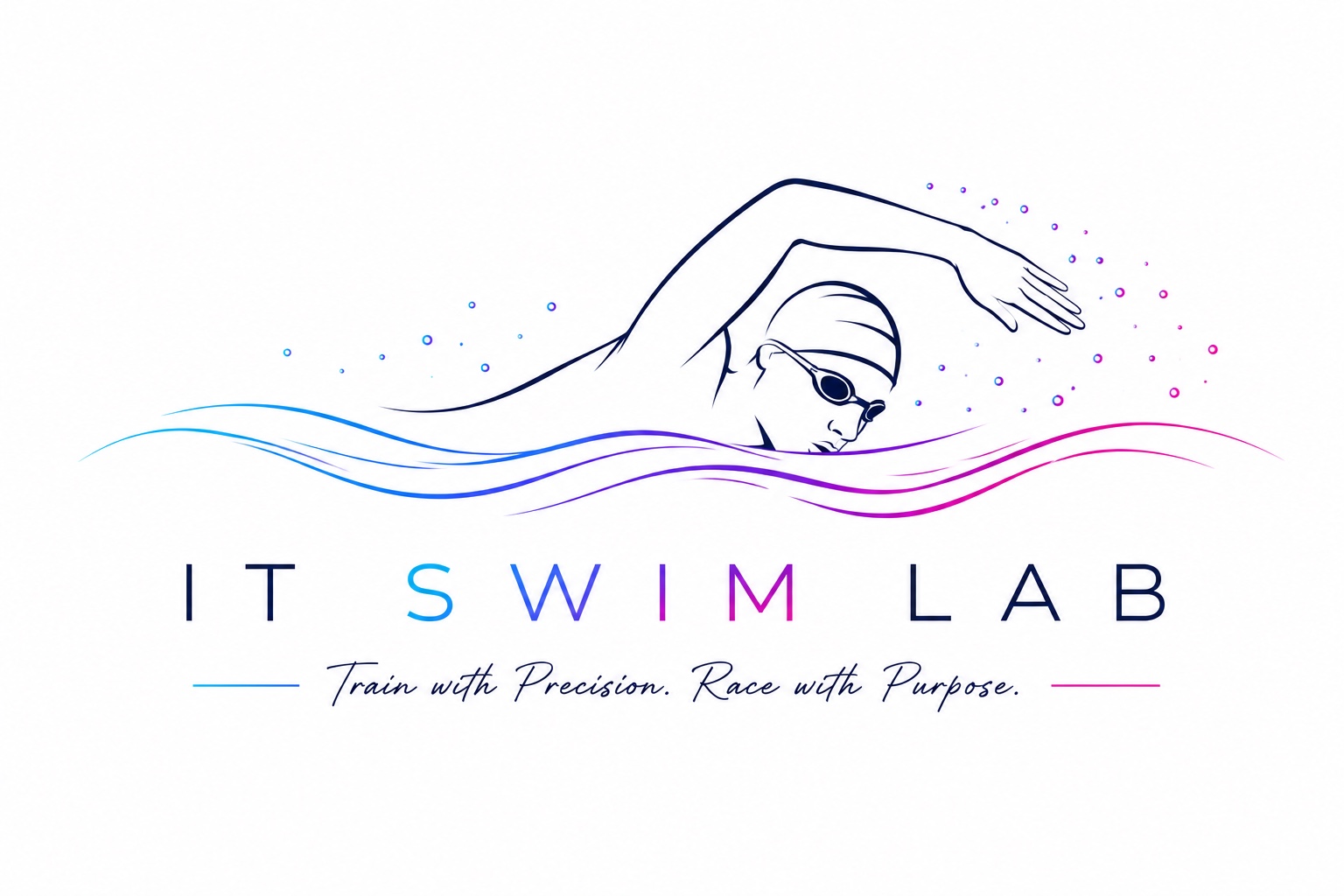 IT Swim Lab freestyle brand illustration
